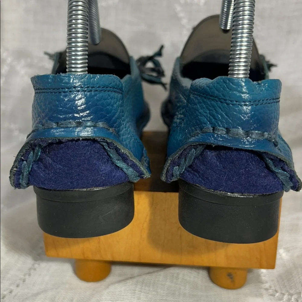 NWOT Eocofu leather flower slide in shoes